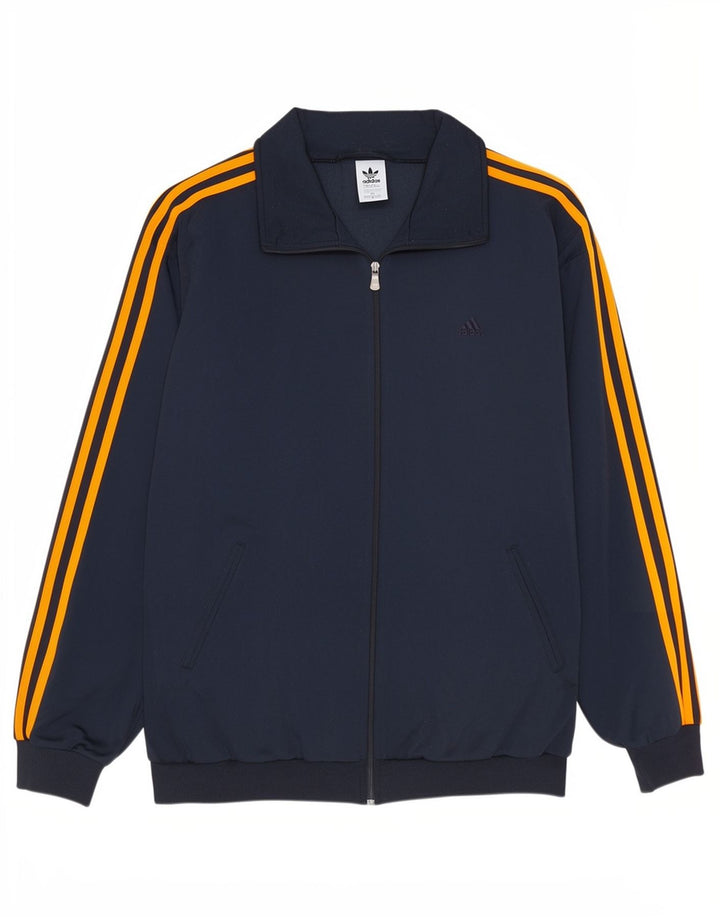 Adidas muška trenirka gornja jakna UK 42/44 velika tamnoplava poliester