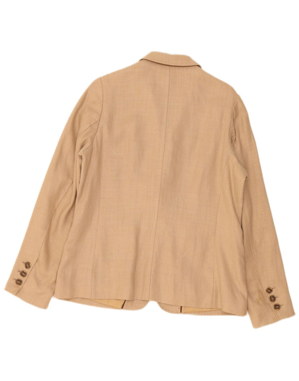 Marks & Spencer Ženska jakna s autographom 1 gumb UK 14 Large Beige