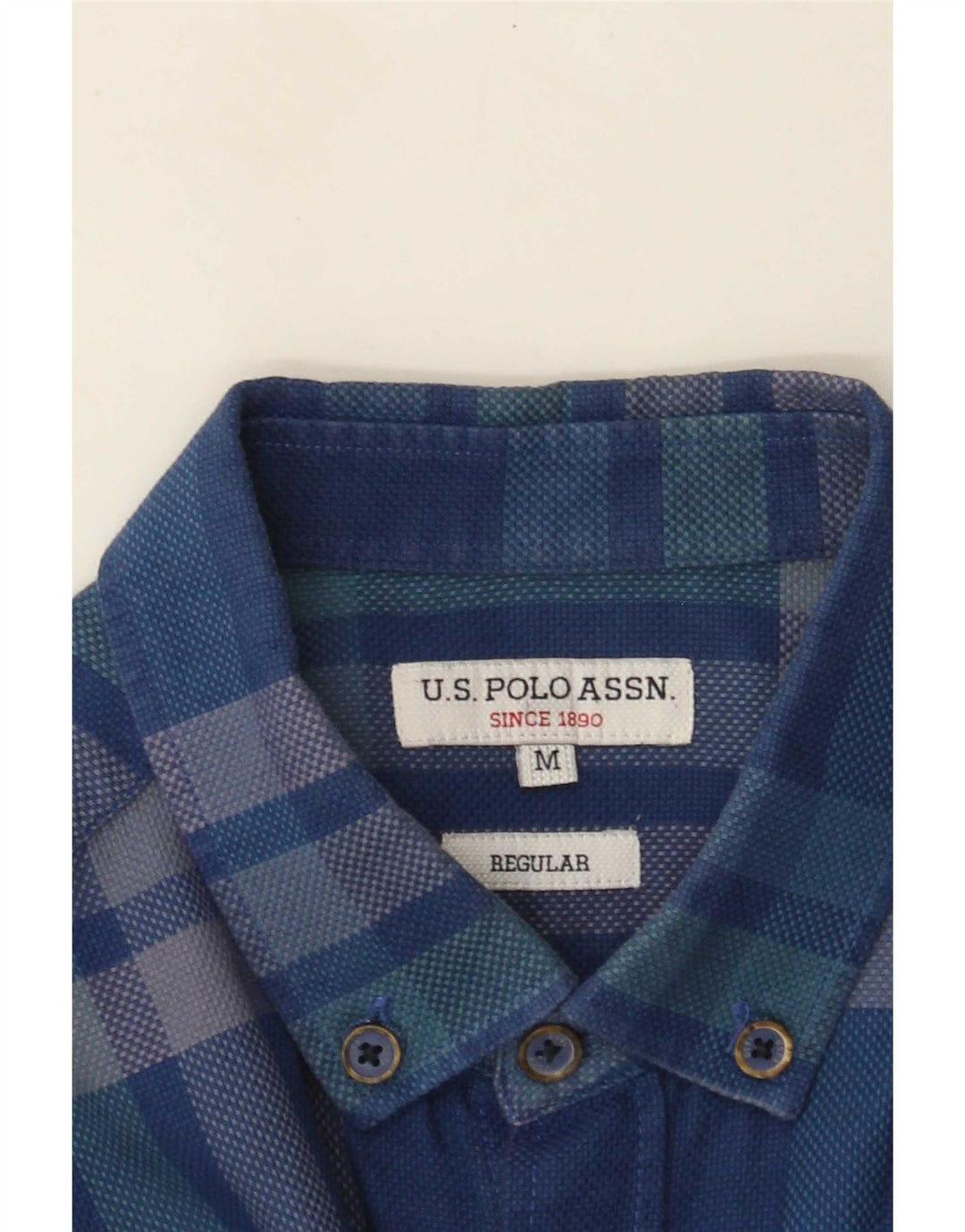 U.S. Polo Assn. Muška košulja standardnog kroja srednje plave boje