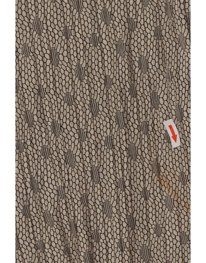 Zara ženska prevelika majica dugih rukava UK 14 srednje siva geometrijska