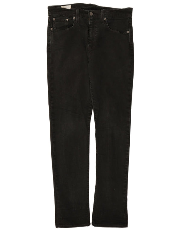 Levi's muške uske traperice W30 L32 crni pamuk