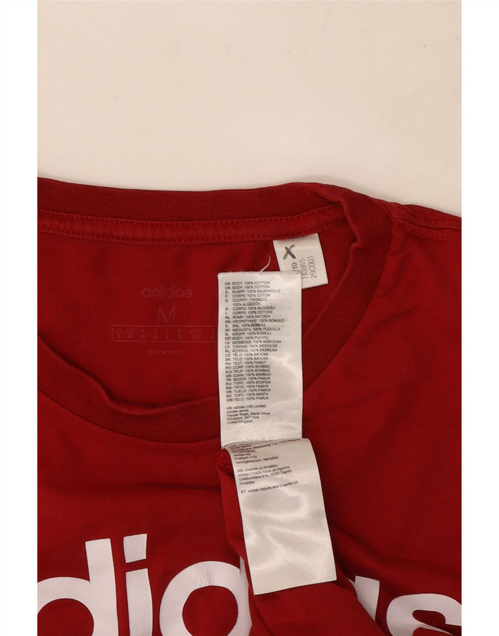 Adidas muška majica kratkih rukava srednje veličine, crveni pamuk