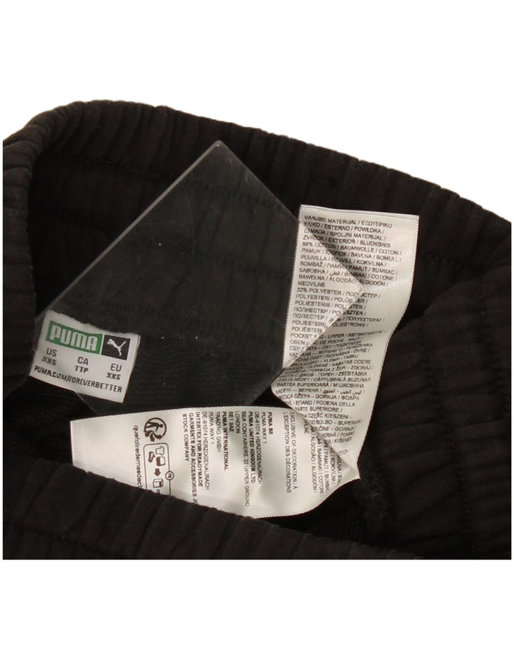 Puma ženske široke hlače za trenirku 2XS W22 L23 crni pamuk