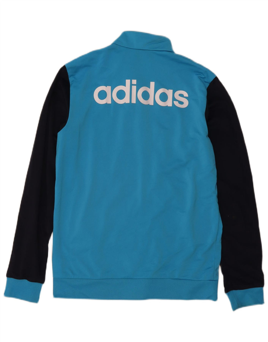 Adidas muška grafička trenirka, gornja jakna, poliester srednje plave boje