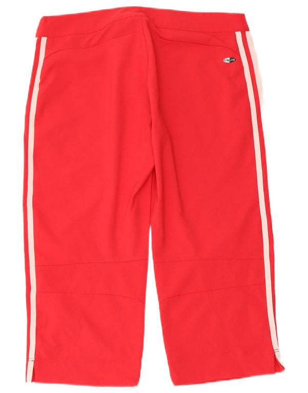 ADIDAS ženske Climalite bermude UK 10 male W30 crveni poliester