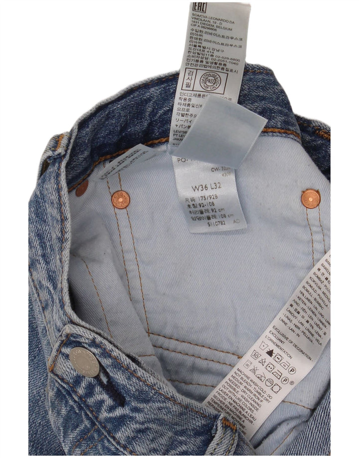 Levi's muške 555 ravne traperice opuštenog kroja W36 L32 plavi pamuk