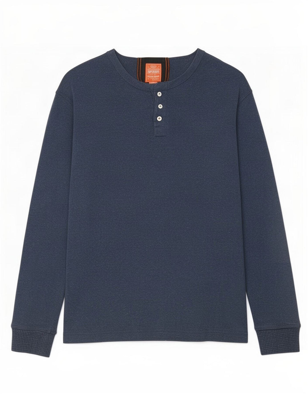 Superdry muška majica dugih rukava, srednje tamnoplavi pamuk