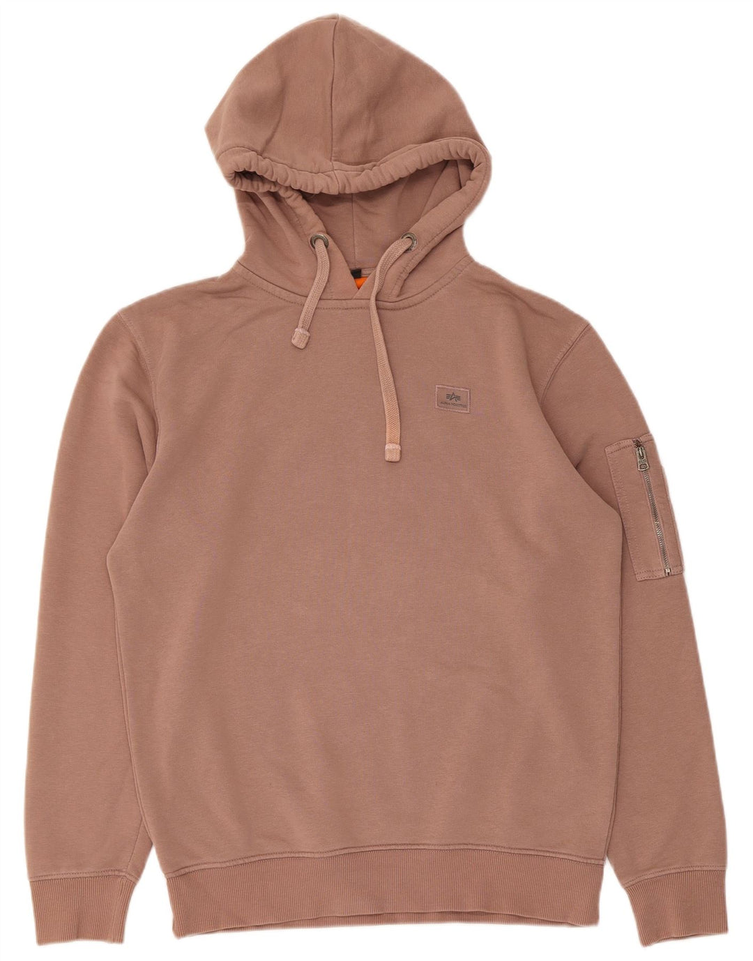 Alpha Industries muška majica s kapuljačom Srednje ružičasti pamuk