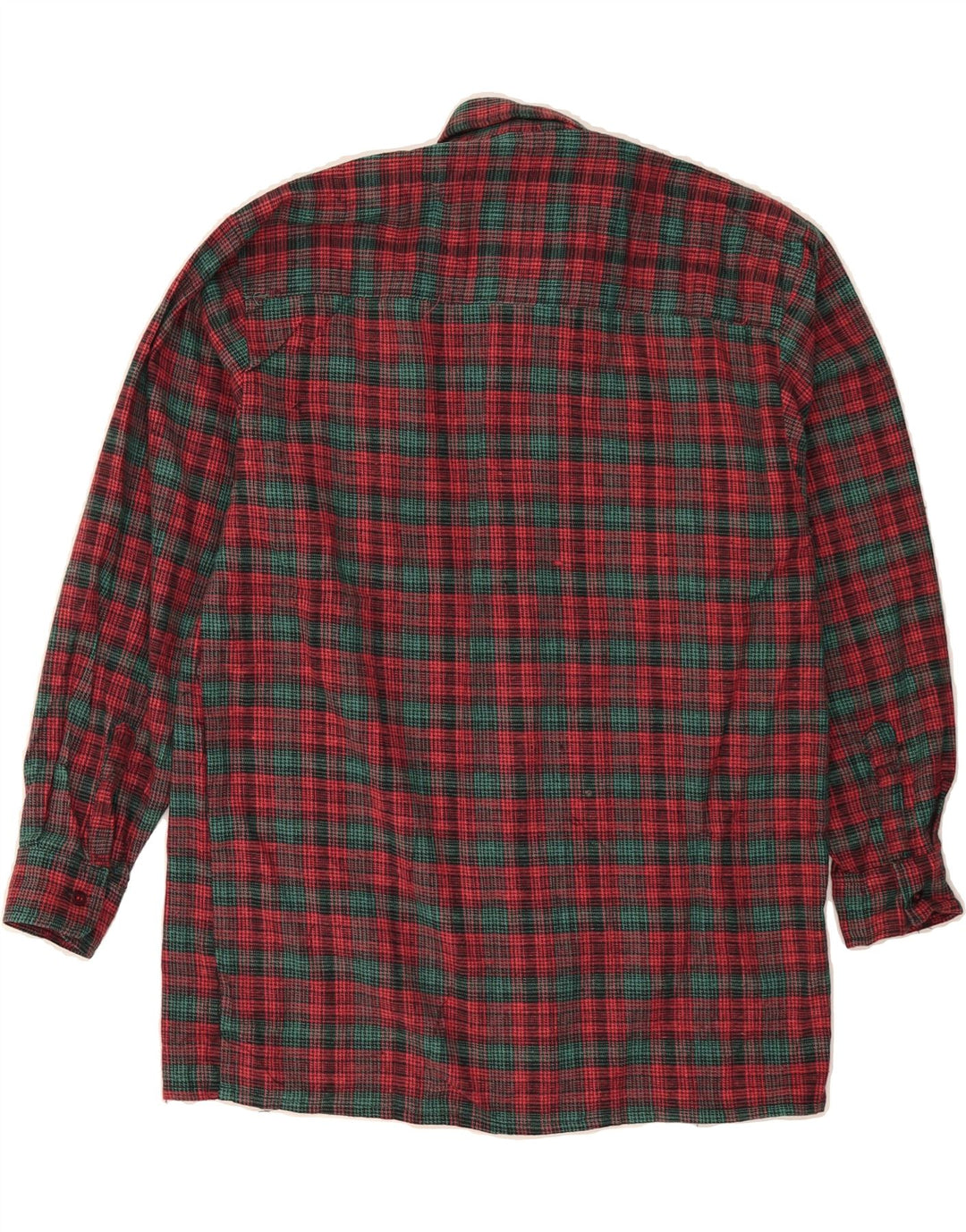 ALEX Mens Flannel Shirt Medium Red Check Cotton Vintage ALEX and Second-Hand ALEX from Messina Hembry 