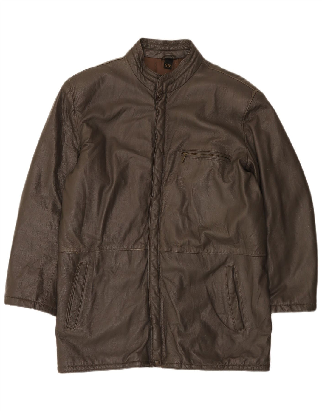Vintage muška kožna jakna IT 50 Large Brown