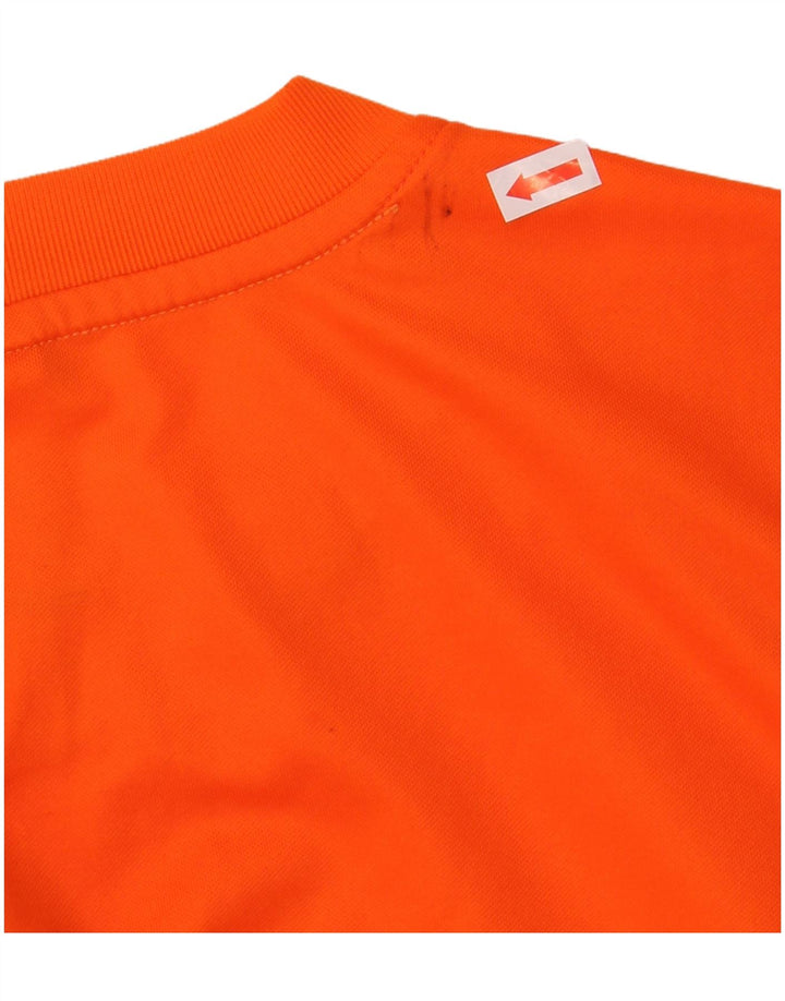 NIKE Mens Dri Fit T-Shirt Top Medium Orange Polyester