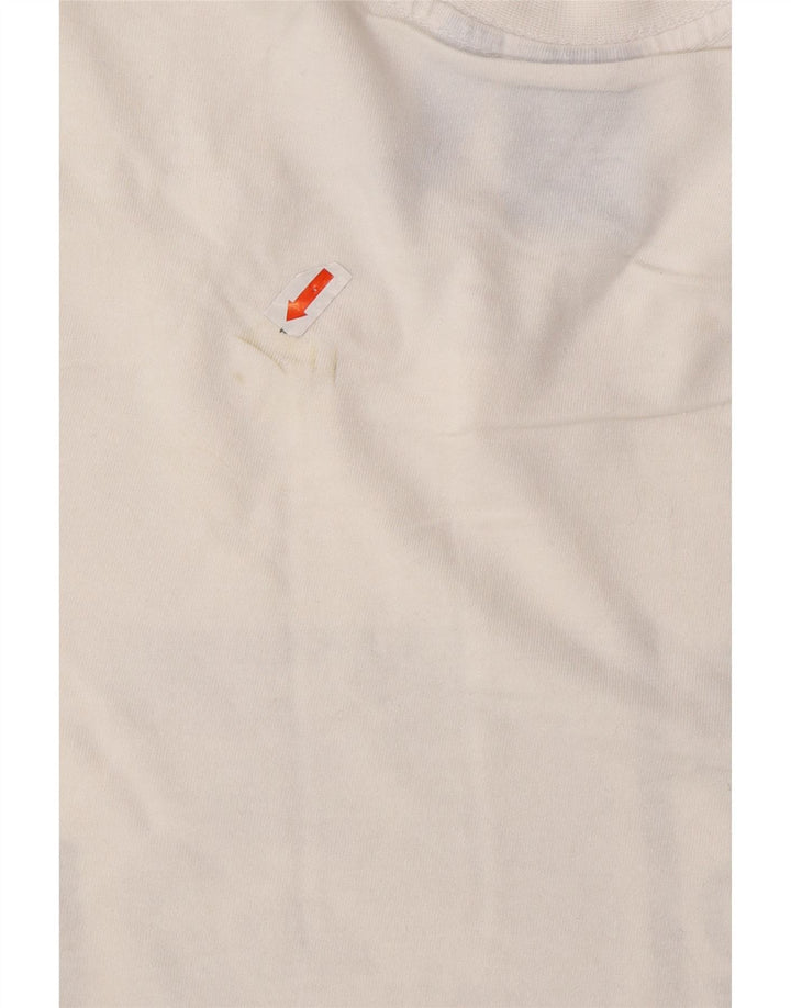 ADIDAS Mens Graphic T-Shirt Top Medium White