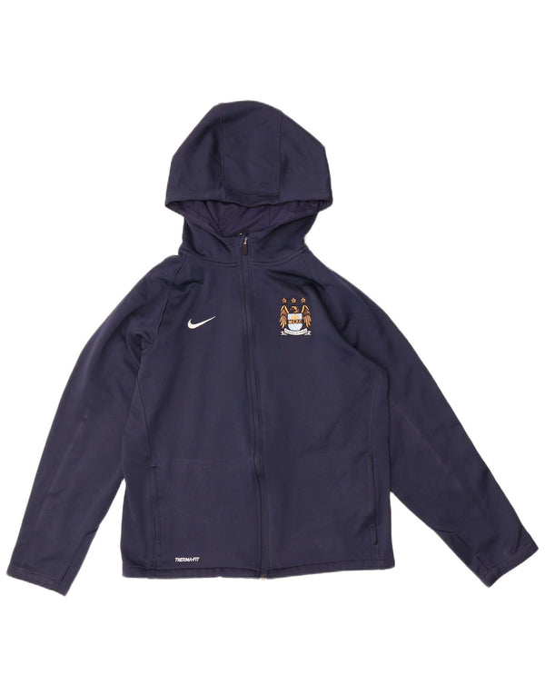 Nike Boys Zip Hoodie pulover 13-14 Years XL tamnoplavi poliester