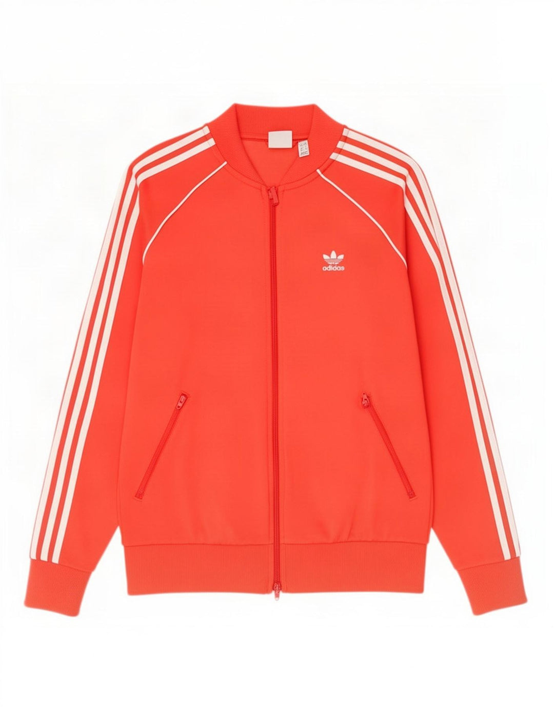 Adidas ženska gornja jakna za trenirku UK 12 srednje crvene boje od pamuka