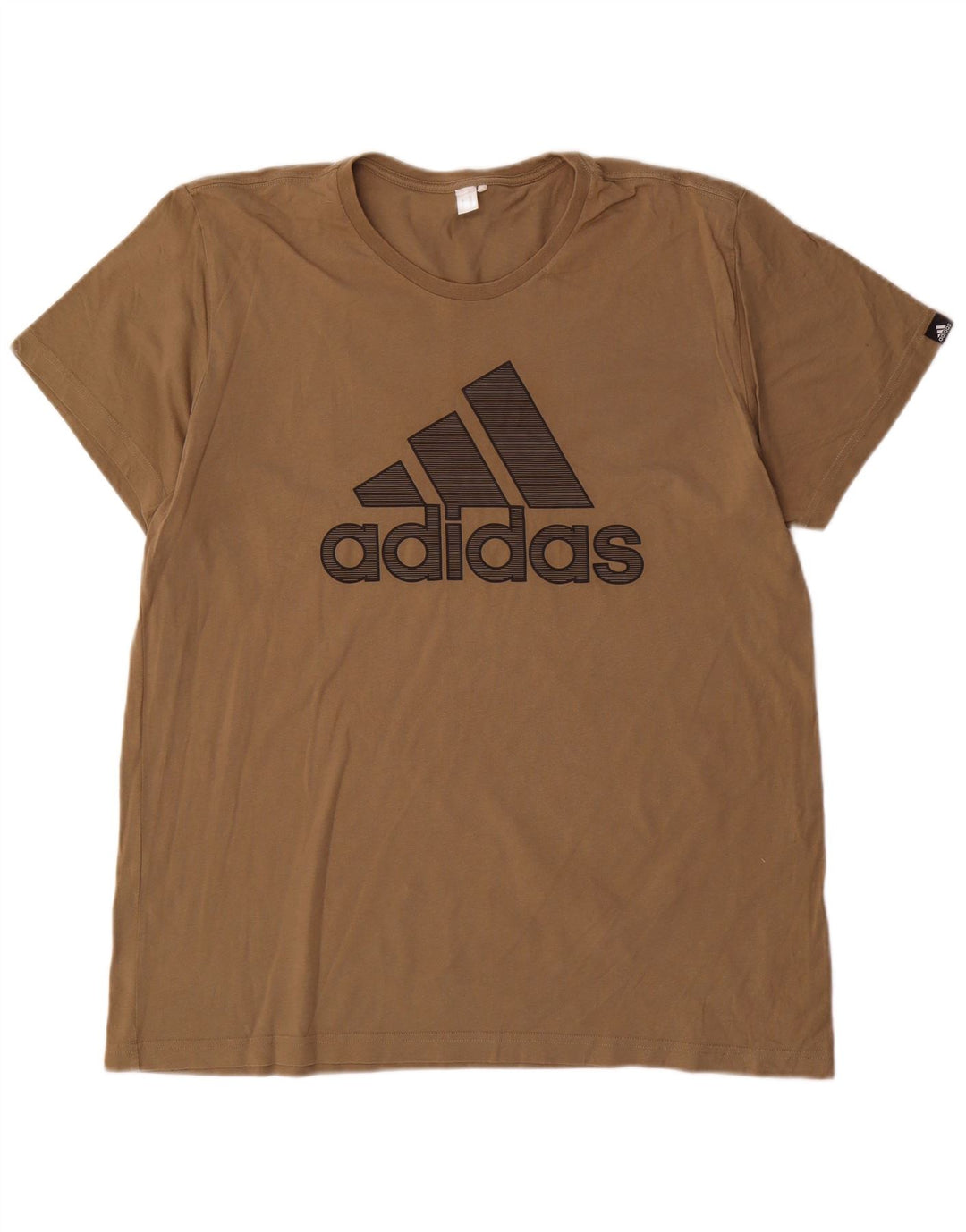 Adidas muška velika smeđa majica s grafičkim motivima