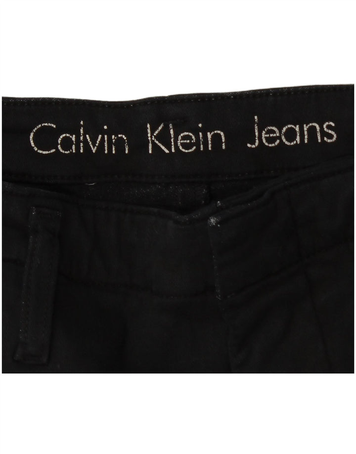 Calvin Klein ženske uske Cargo hlače W31 L27 crni pamuk