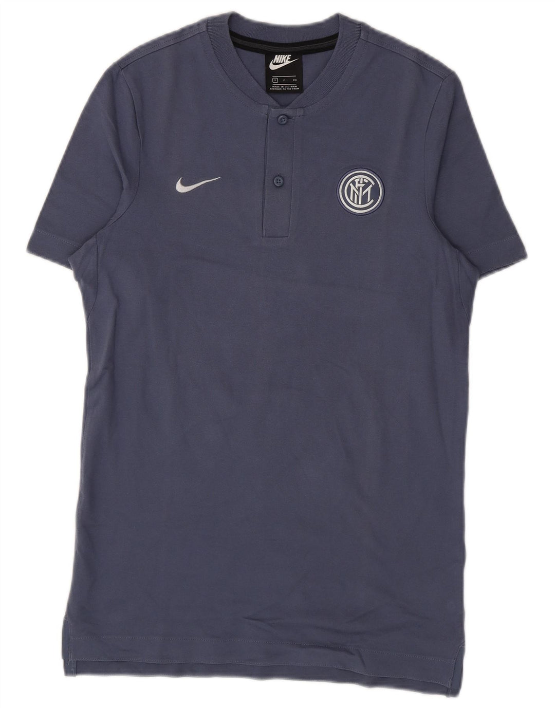 Nike Mens Inter Milan T-Shirt Top Small Blue Pamuk