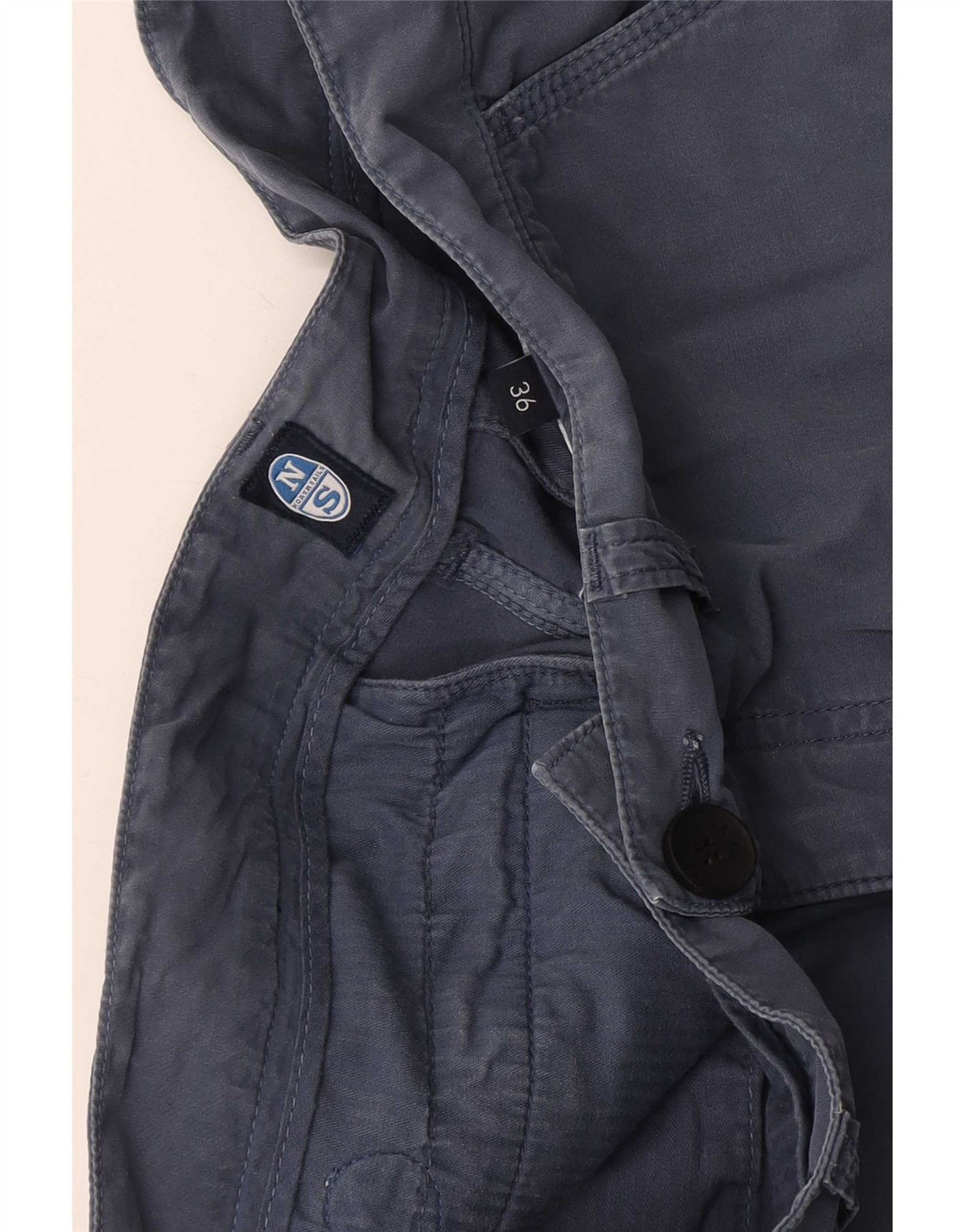 North Sails Muške kratke chino hlače s štipaljkama W36 velike tamnoplave