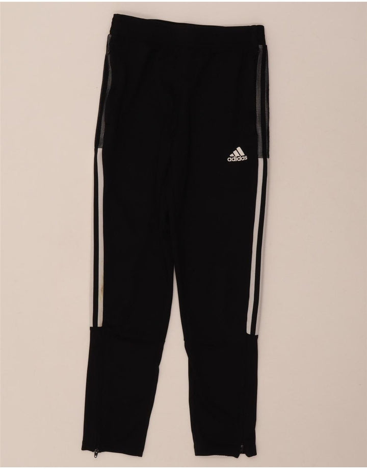 Adidas Hlače za trenirku za dječake 11-12 godina crne poliesterske