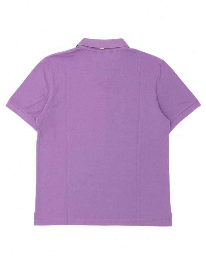 KAPPA Mens Polo Shirt Large Purple Cotton