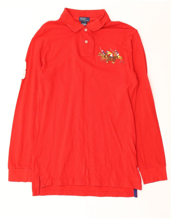 Polo Ralph Lauren majica dugih rukava za dječake 15-16 godina XL crvena pamuk