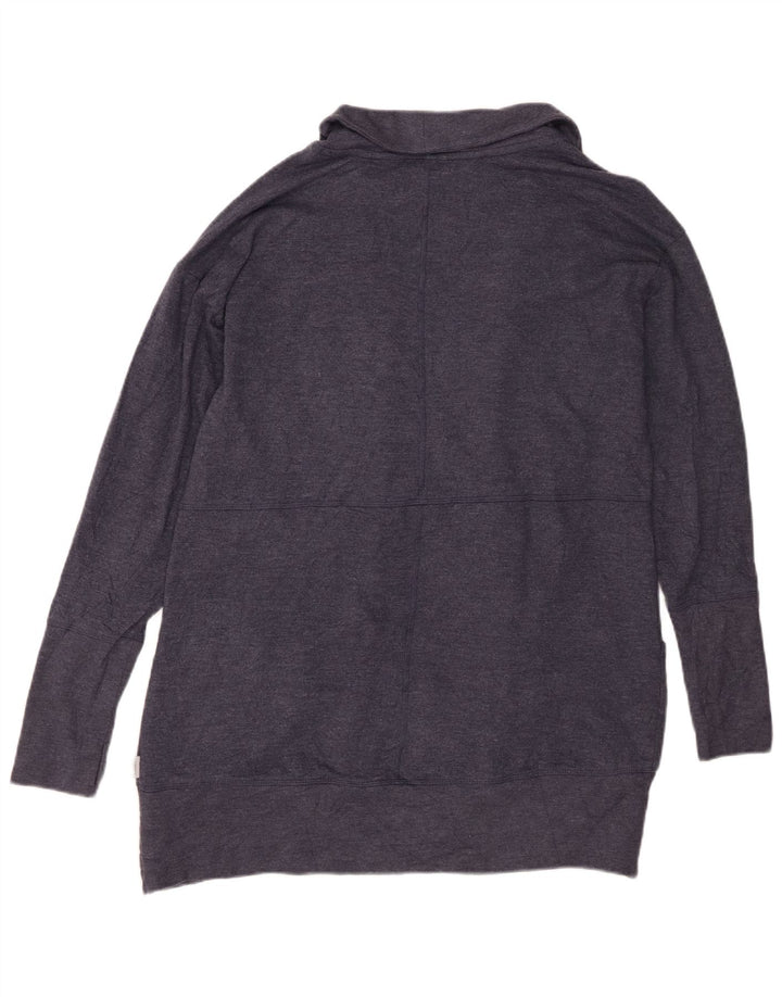 EDDIE BAUER Ženski dugi otvoreni kardigan pulover UK 14 srednje tamnoplava
