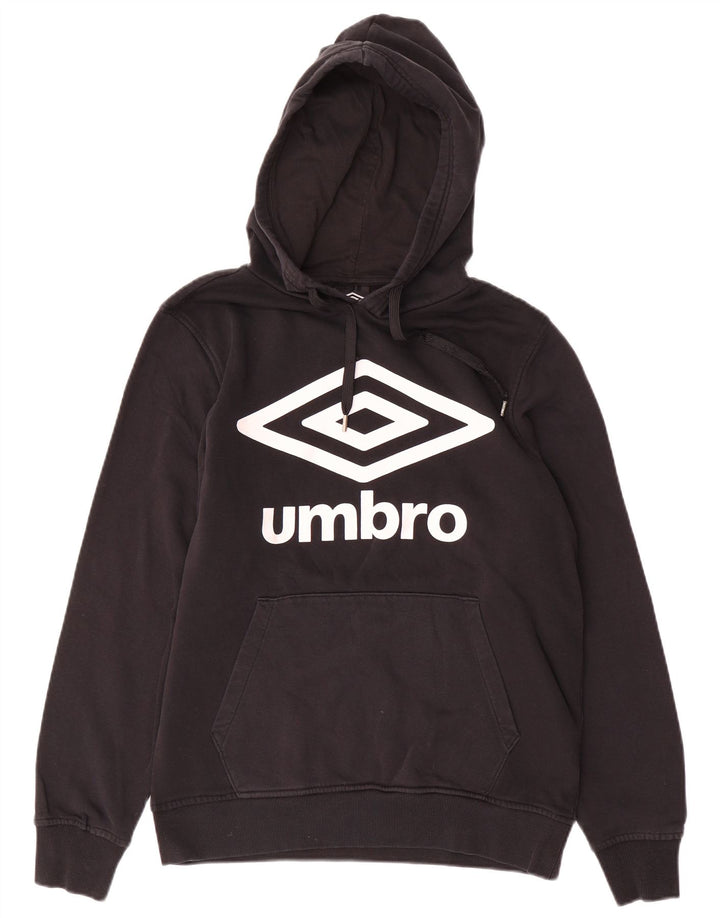 UMBRO muška majica s kapuljačom srednje veličine, crni pamuk
