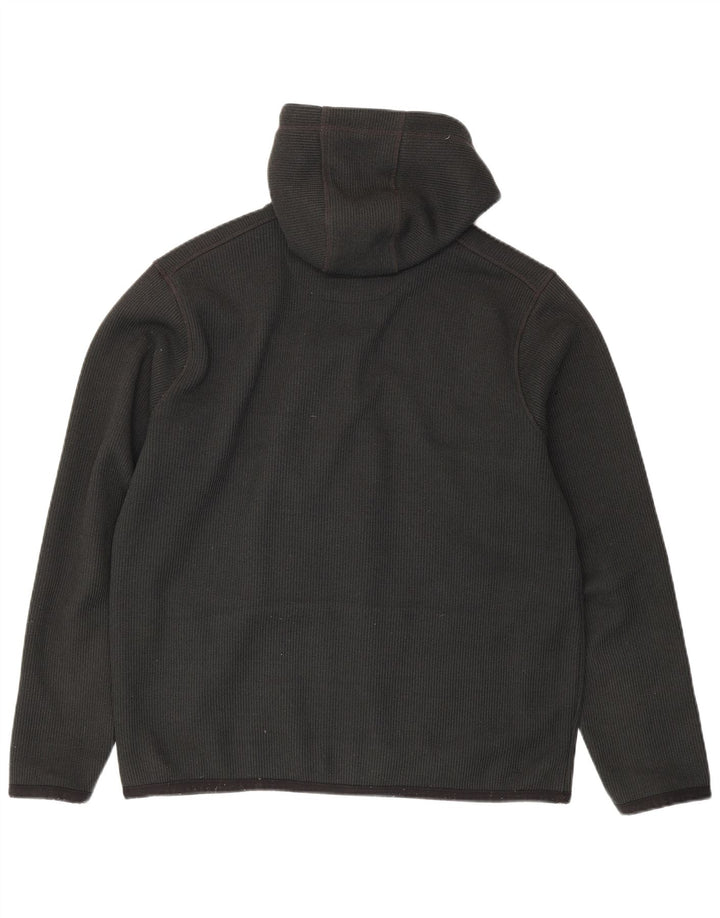 Veird Fish Muški pulover s kapuljačom na patentni zatvarač Veliki sivi poliester