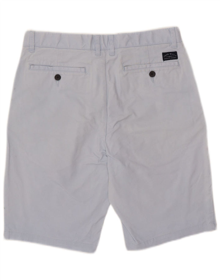 JACK WILLS Muške kratke hlače Chino W32 Srednje plavi pamuk