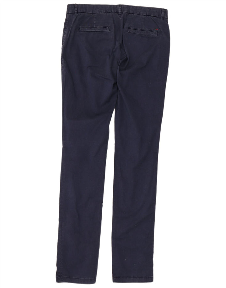 TOMMY HILFIGER Ženske uske hlače W28 L34 tamnoplavi pamuk