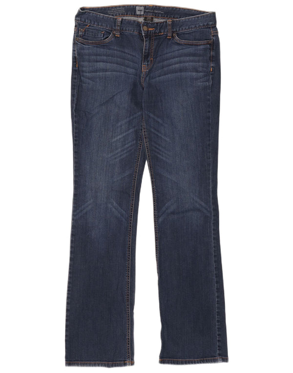 MOSSIMO Ženske Curvy Bootcut traperice US 12 Large W32 L32 Plavi pamuk