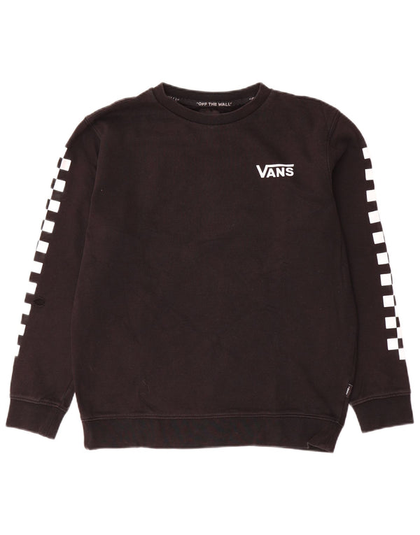 Vans Ženski džemper s grafičkim motivima UK 16 Veliki crni pamuk