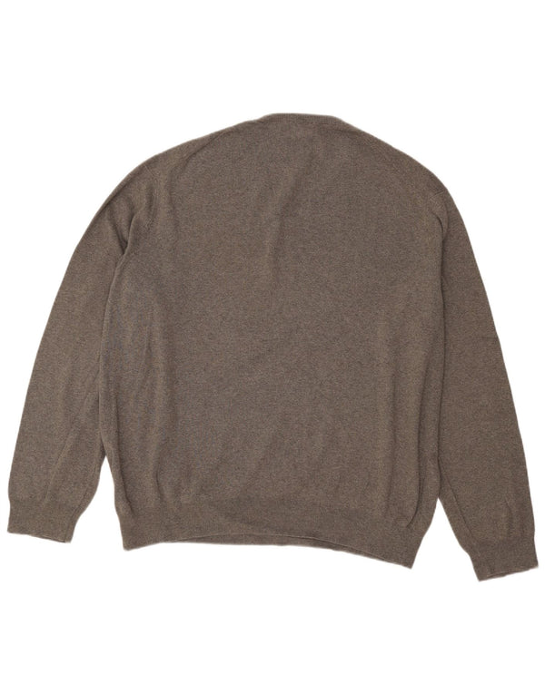 Polo Ralph Lauren Mens V-Neck Jumper Sweater 2XL Grey