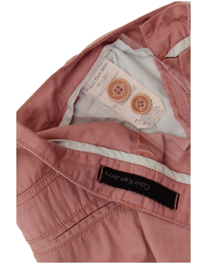 CALVIN KLEIN JEANS Ženske chino kratke hlače W27, mali ružičasti pamuk