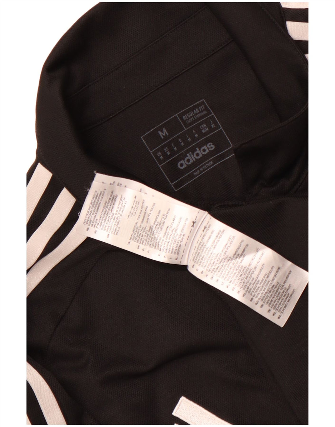 ADIDAS muška Aeroready polo majica srednjeg kroja od crnog poliestera