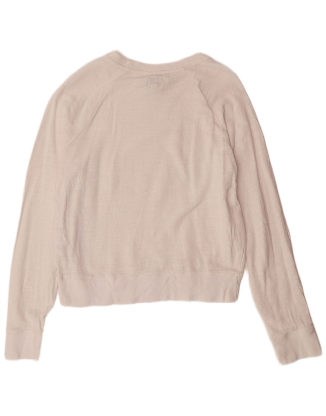 J. CREW Ženska prevelika majica s kratkim rukavima UK 10 Mali bijeli pamuk