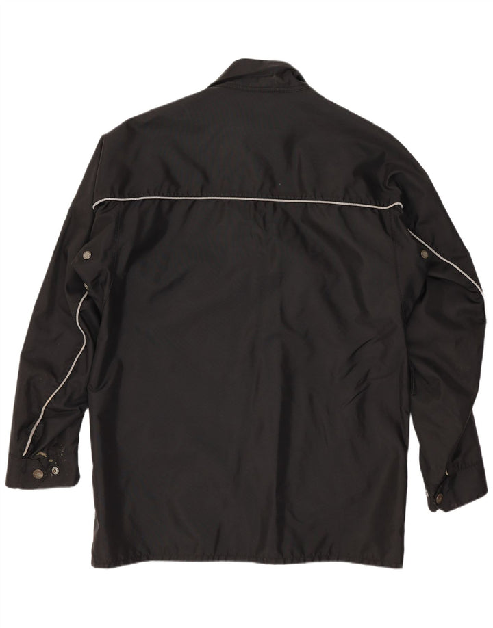 Belstaff muška trkačka jakna UK 38, srednji crni najlon