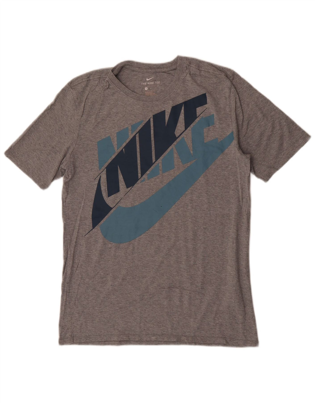 Nike muška majica s kratkim rukavima atletskog kroja srednje sivi pamuk