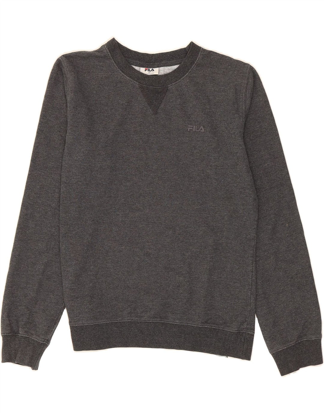 FILA Womens Sweatshirt Jumper UK 14 Medium Grey Cotton Vintage Fila and Second-Hand Fila from Messina Hembry 