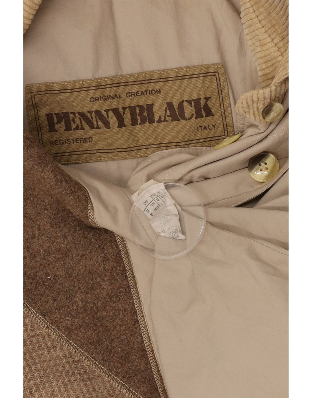Penny Crna ženska jakna vjetrovka UK 14 Large Beige Colourblock