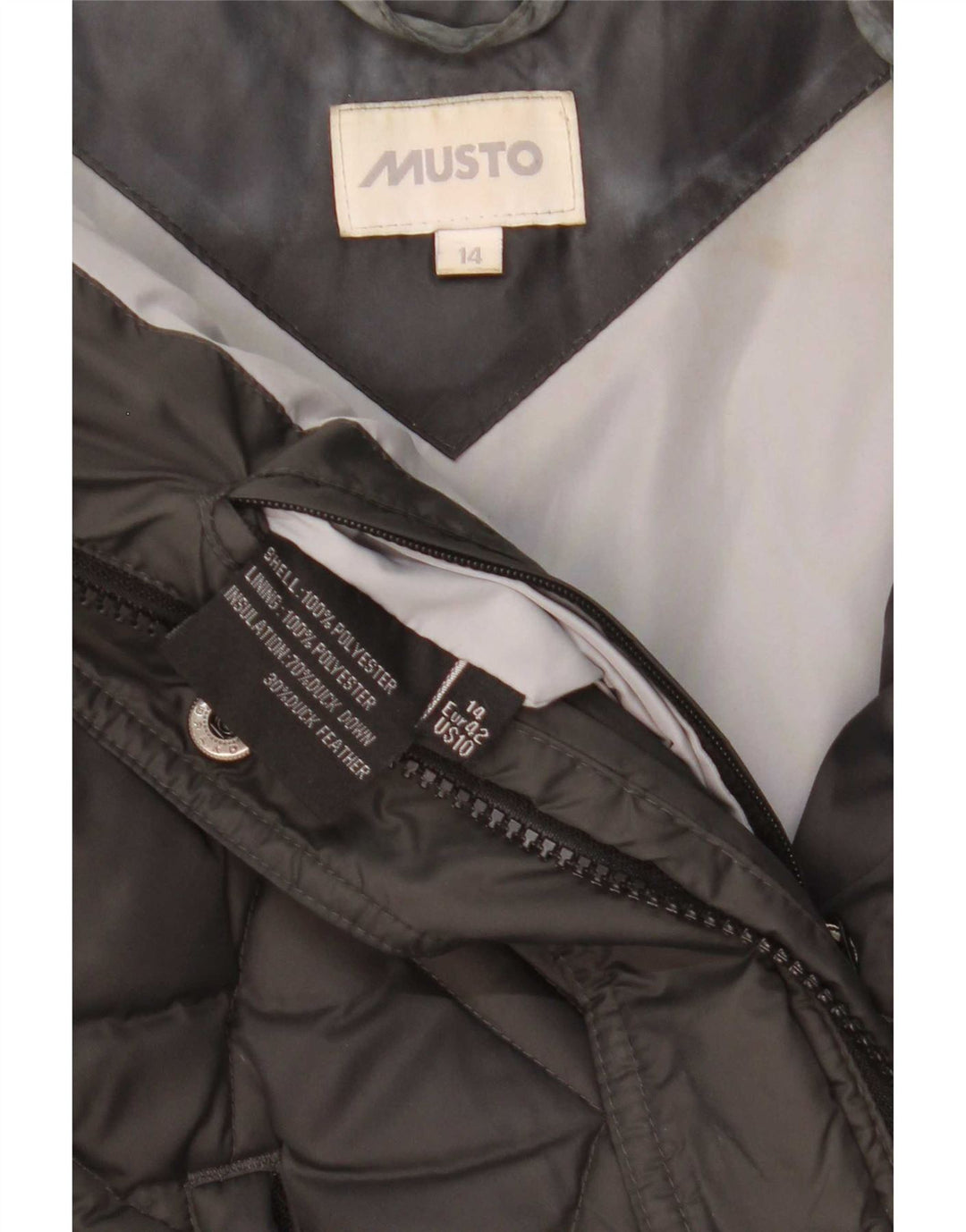 Musto ženska jakna s podstavom UK 14, veliki crni poliester