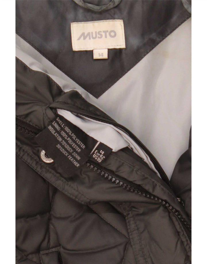 Musto ženska jakna s podstavom UK 14, veliki crni poliester