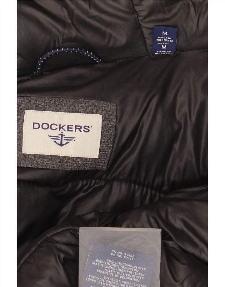 Dockers muški podstavljeni kaput s kapuljačom UK 38 srednje sivi poliester
