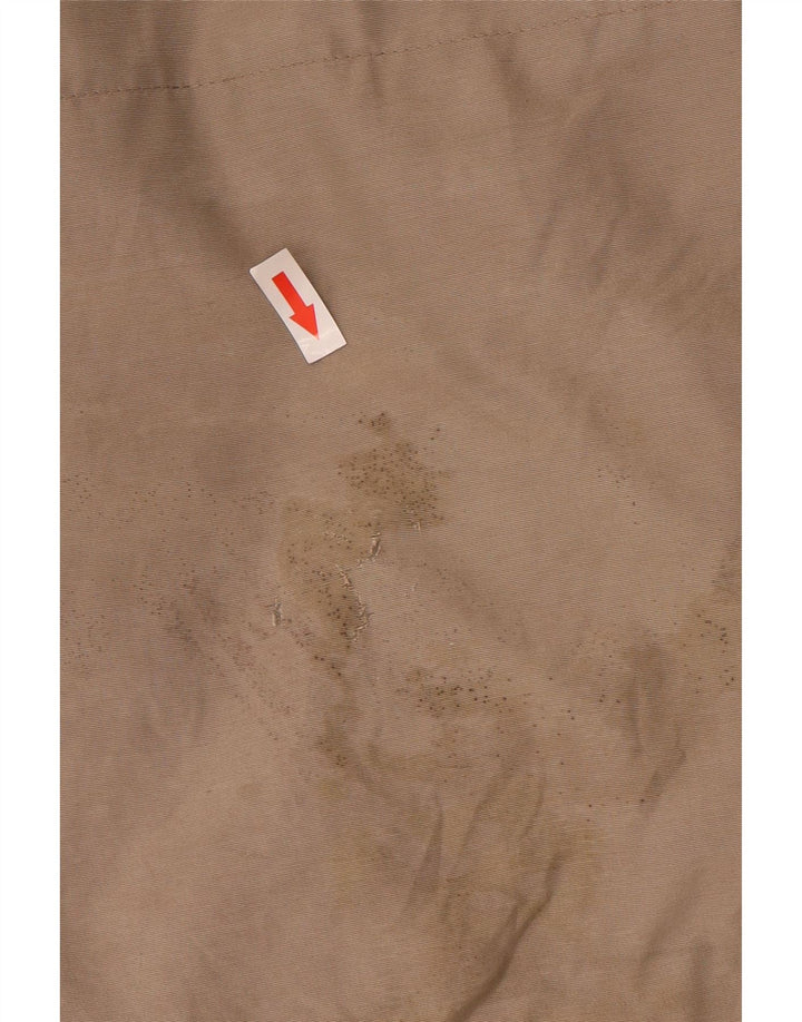 Podstavljena jakna Woolrich Boys s kapuljačom, 9-10 godina, sivi najlon