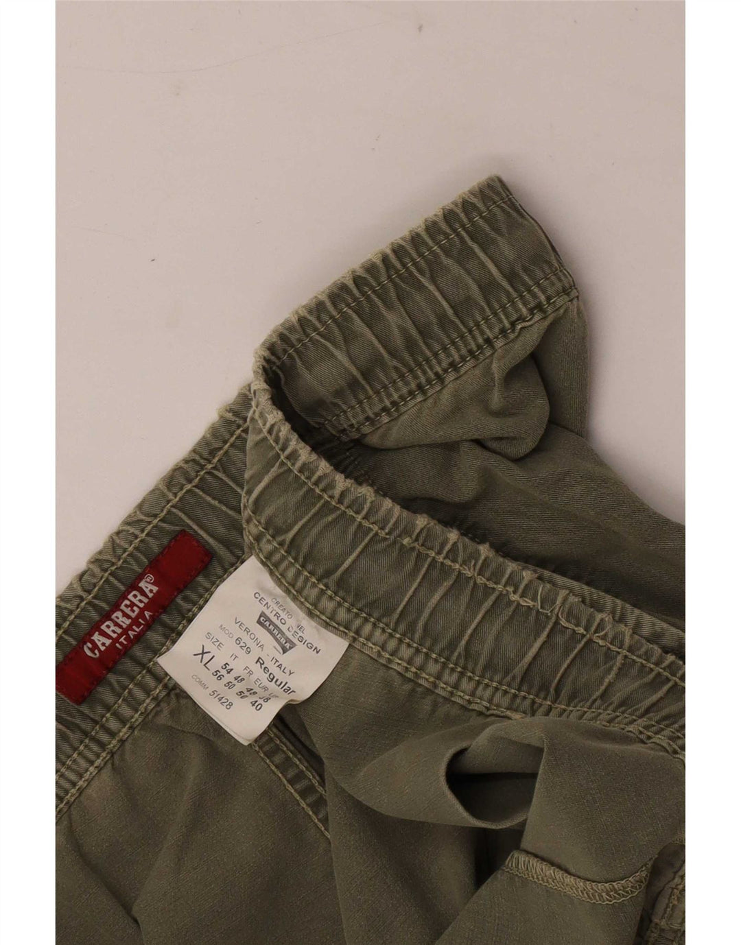 Carrera muške kratke hlače Regular Chino XL W38 kaki pamuk