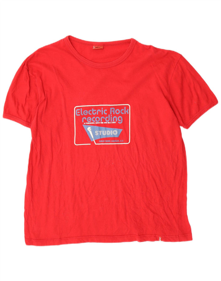 Levi's muška majica s grafičkim motivima XL, crveni pamuk