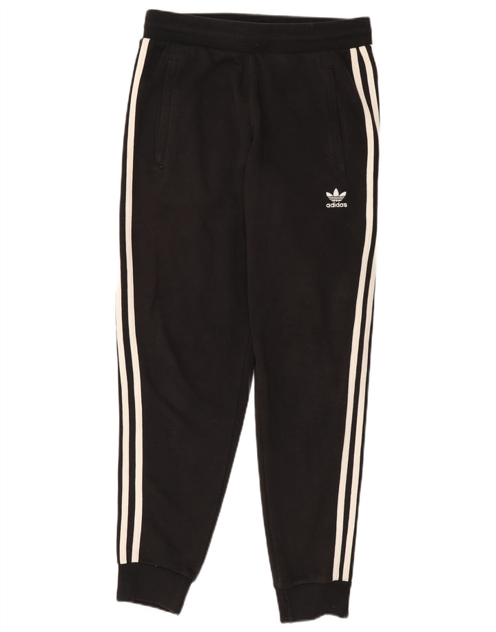ADIDAS Ženska trenirka Hlače Joggers UK 14 Srednje crni pamuk