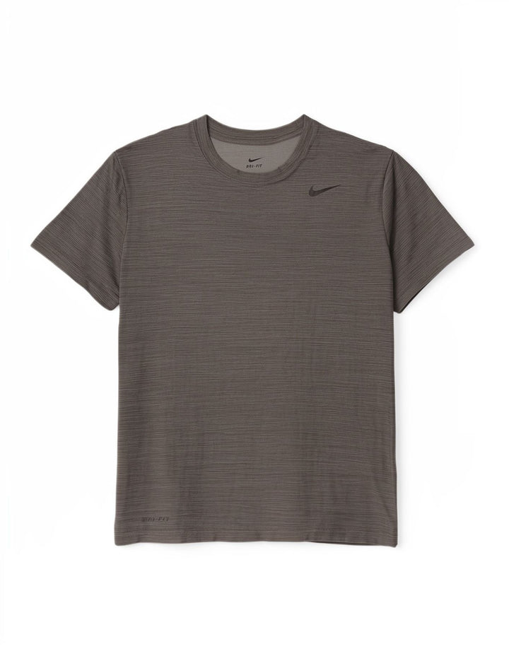 Nike muška majica kratkih rukava srednje sivi prugasti poliester