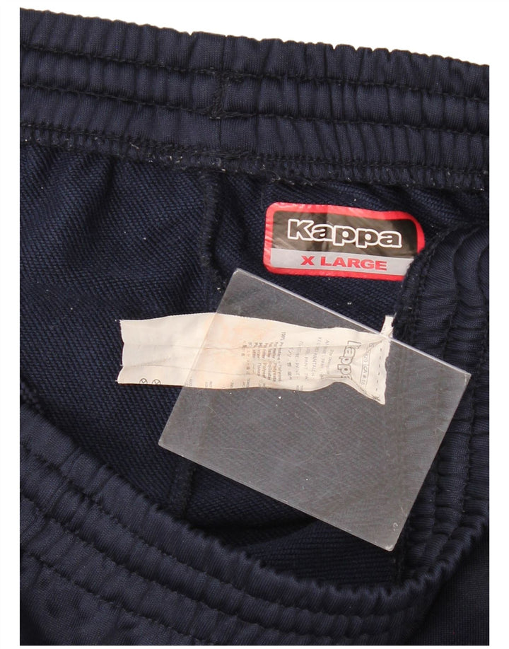 KAPPA muške grafičke hlače za trenirku XL tamnoplavi poliester