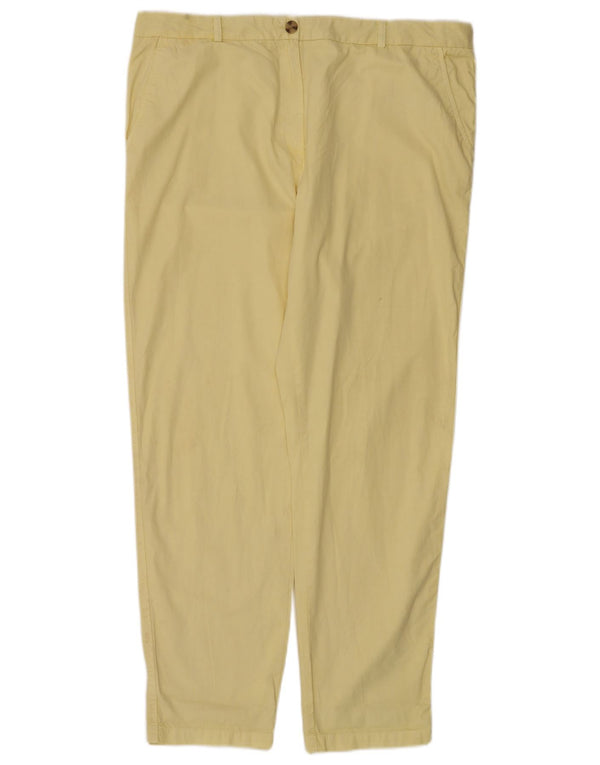 Marks & Spencer ženske ravne chino hlače UK 18 XL W38 L30 žuta